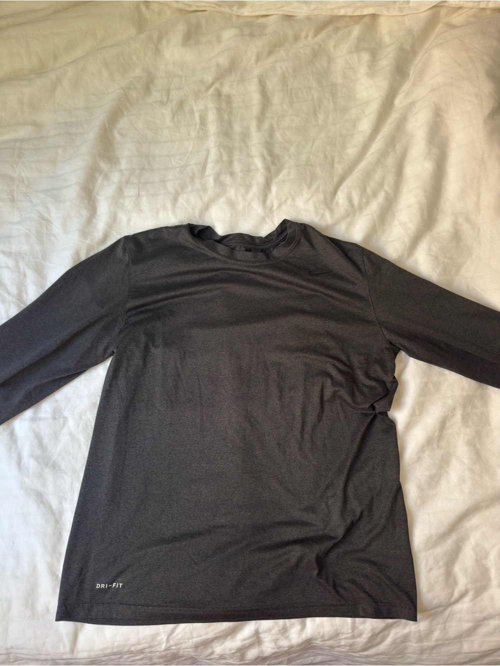 Nike dark gray Long Sleeve Dri-FIT Athletic yTop